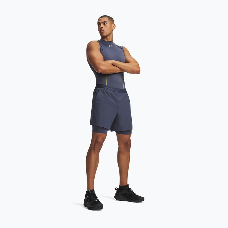 Шорти для тренувань чоловічі Under Armour Vanish Elite 2IN1 Shorts downpour gray/downpour gray 2