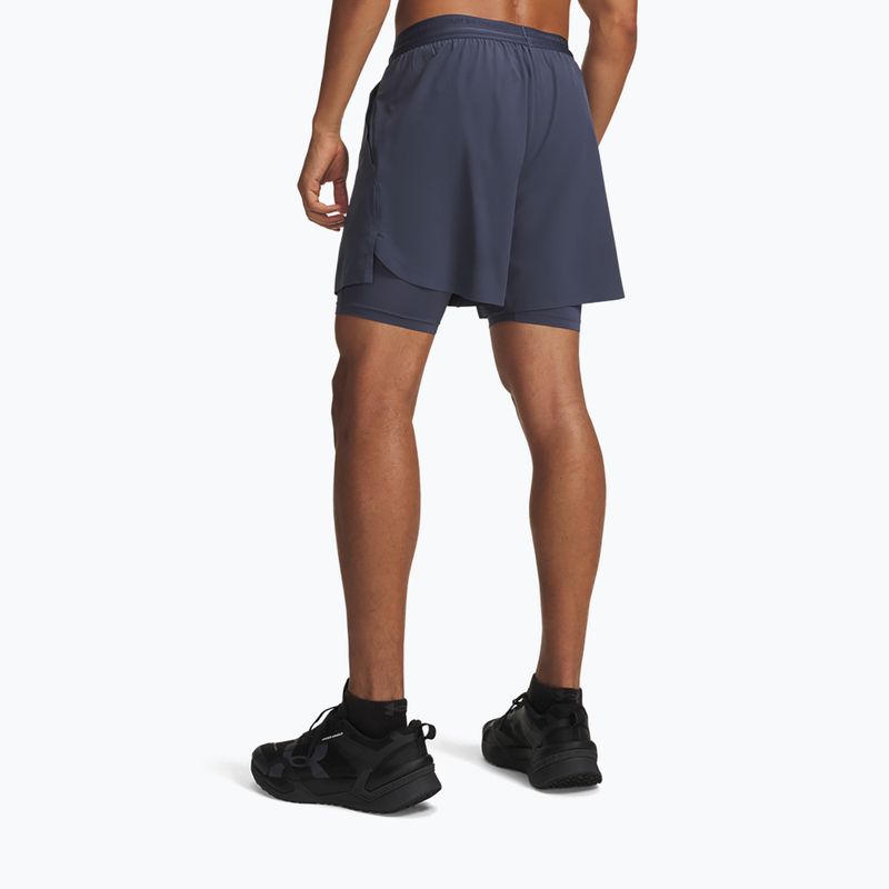 Шорти для тренувань чоловічі Under Armour Vanish Elite 2IN1 Shorts downpour gray/downpour gray 3