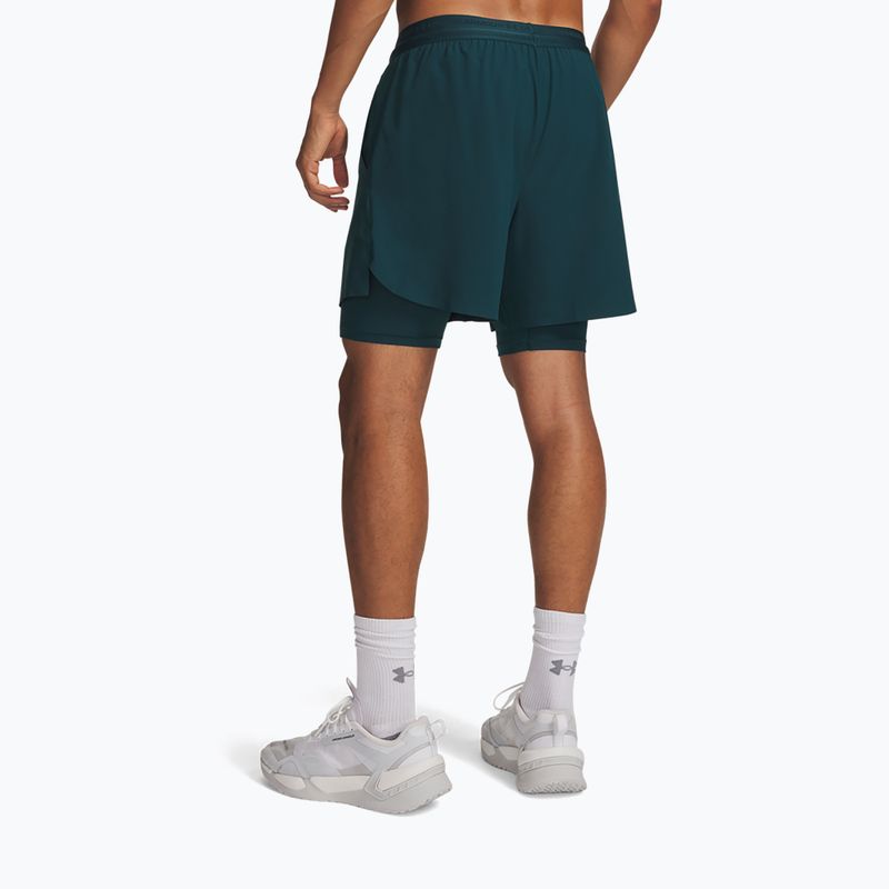 Шорти для тренувань чоловічі Under Armour Vanish Elite 2IN1 Shorts arden green/arden green 3