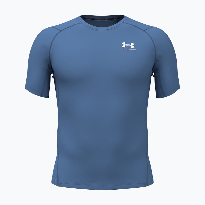 Футболка для тренувань чоловіча Under Armour HG Armour Comp aegean blue/white