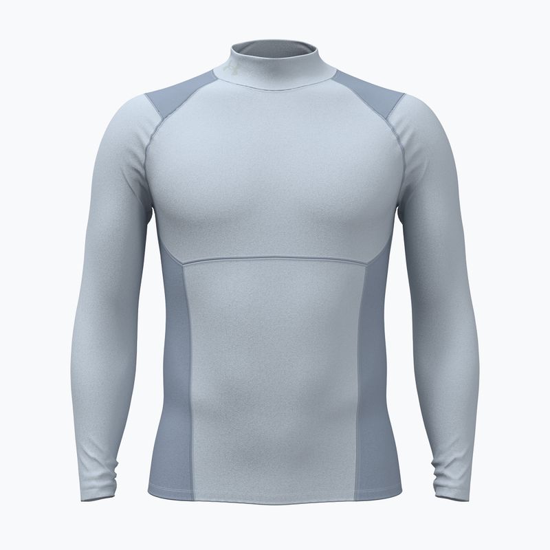 Лонгслів для тренувань чоловічий Under Armour Coldgear Elite Comp Mock blue fog/blue wind/reflective