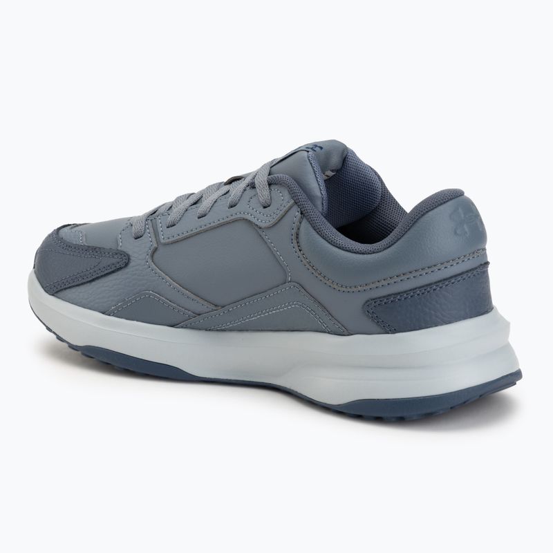 Кросівки для тренувань чоловічі Under Armour Edge Leather gravel/blue fog/blackout navy 3