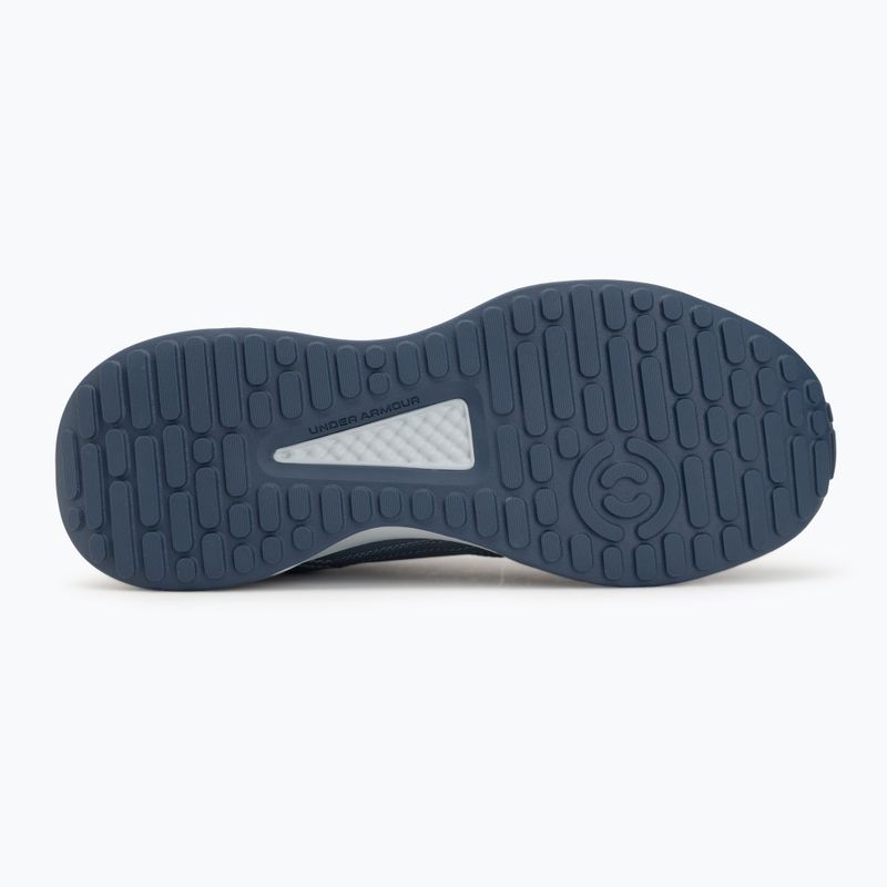 Кросівки для тренувань чоловічі Under Armour Edge Leather gravel/blue fog/blackout navy 4