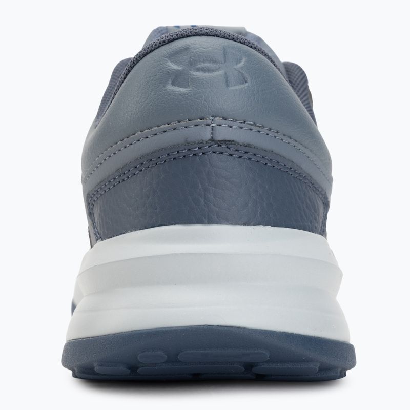 Кросівки для тренувань чоловічі Under Armour Edge Leather gravel/blue fog/blackout navy 6