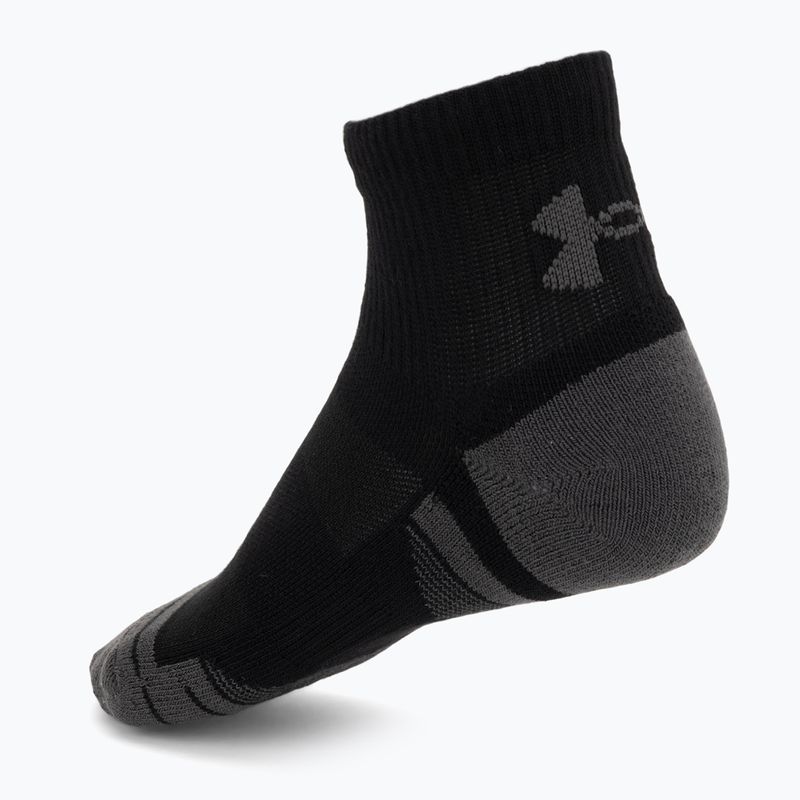 Шкарпетки Under Armour Perf Tech Qtr 3 pack ultimate black/ultimate black/jet gray 2