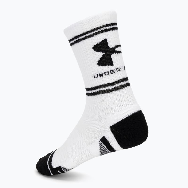 Шкарпетки Under Armour Perf Tech Nov Crew 3 pack white/white/ultimate black 2