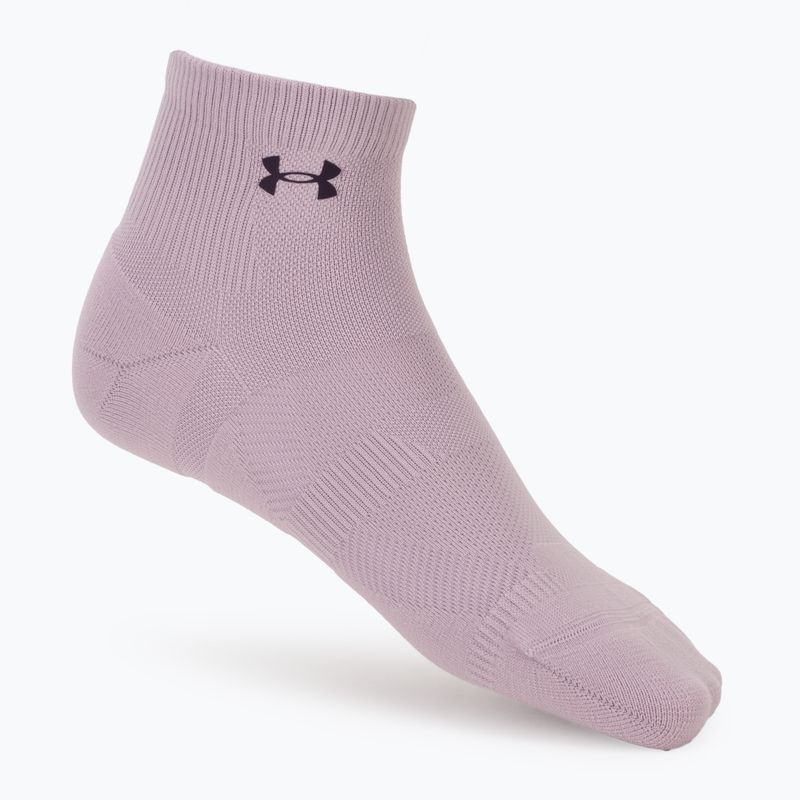 Шкарпетки жіночі Under Armour Vanish 3 Pack mauve pink/titanium/purple echo 2