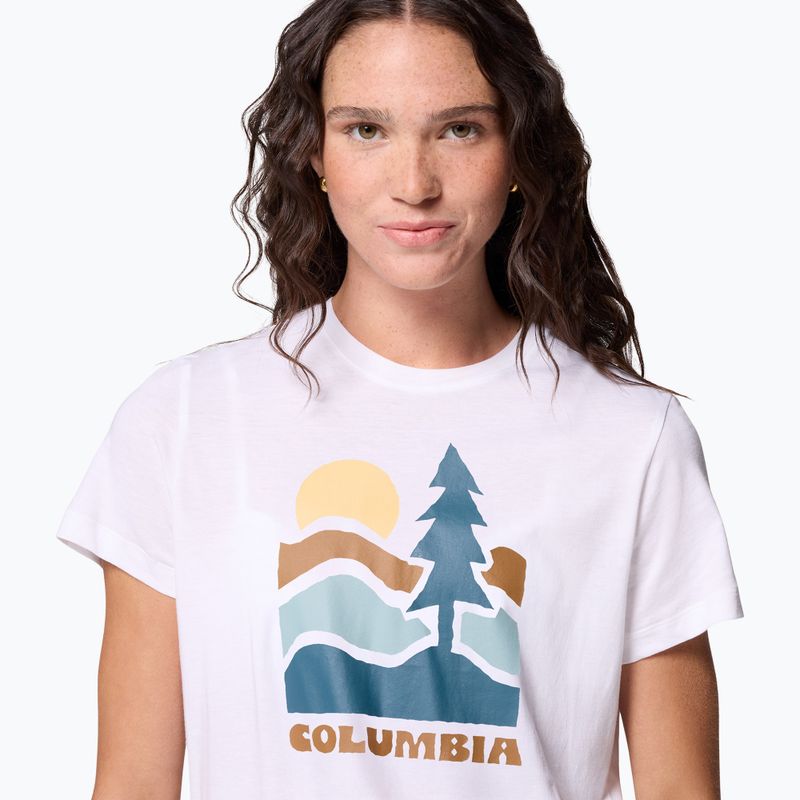 Футболка жіноча Columbia Ruby Springs Graphic Fitted white/get hiked 5