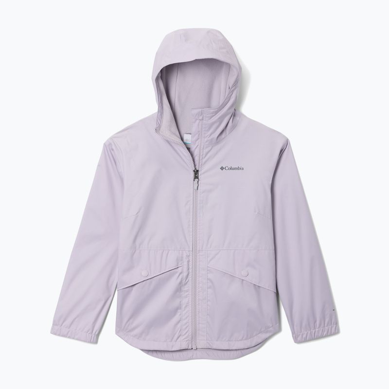 Куртка-дощовик дитяча Columbia Rainy Trails II Fleece lavender pearl
