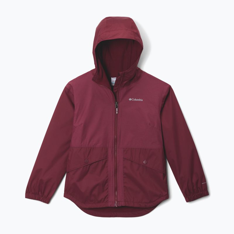 Куртка-дощовик дитяча Columbia Rainy Trails II Fleece rich wine