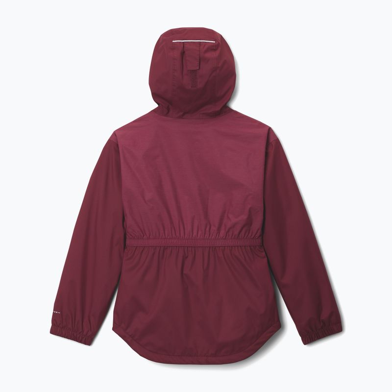 Куртка-дощовик дитяча Columbia Rainy Trails II Fleece rich wine 2