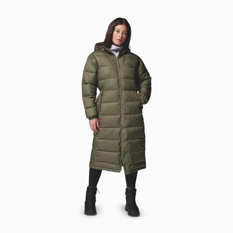 Пальто утеплене жіноче Columbia Pike Lake III Long stone green 2