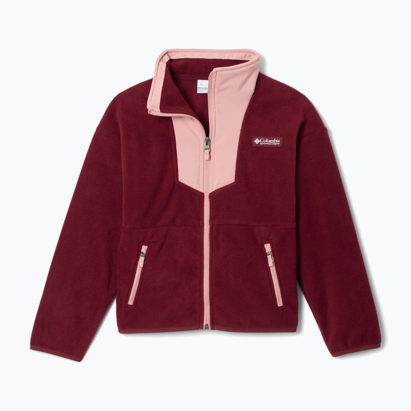 Дитяча флісова кофта Columbia Sequoia Grove Full Zip Fleece rich wine/eraser pink