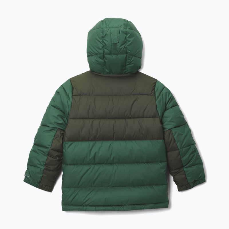 Куртка утеплена дитяча Columbia Pike Lake II Hooded rain forest/greenscape 2