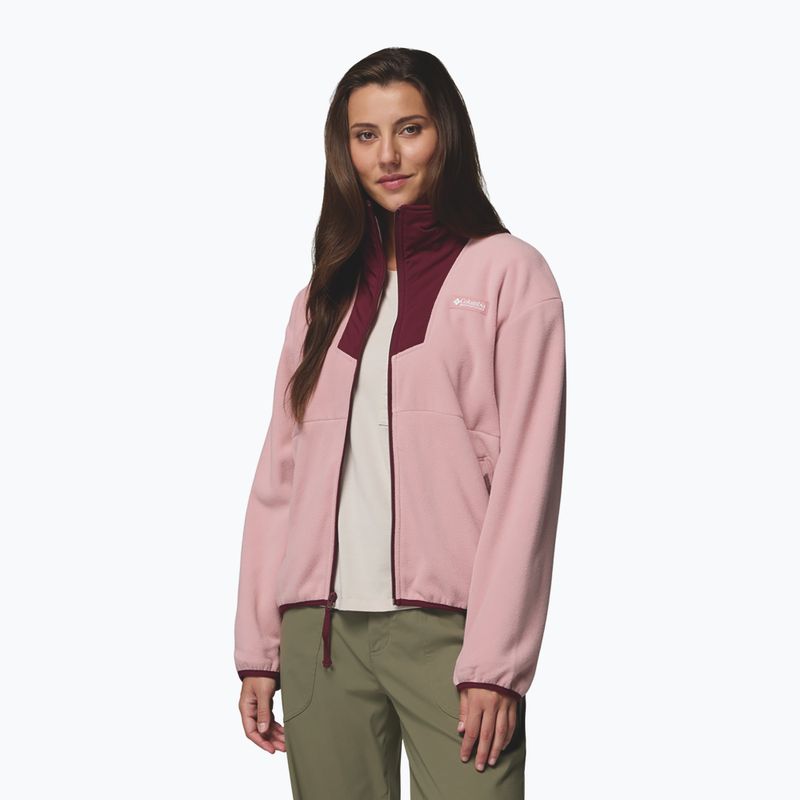 Жіноча толстовка Columbia Sequoia Grove Full Zip eraser pink/rich wine