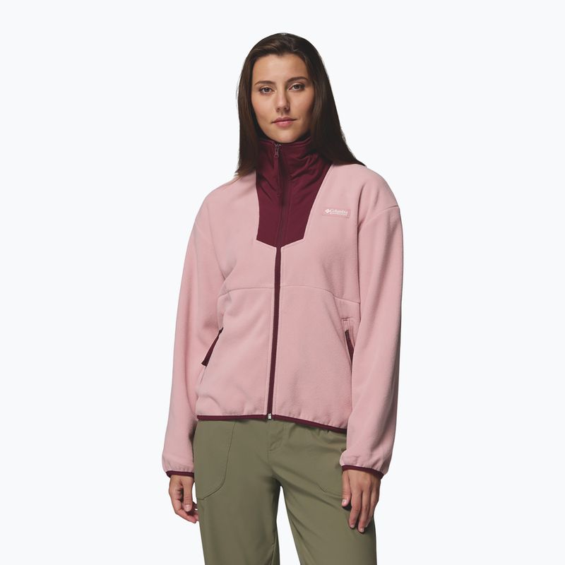Жіноча толстовка Columbia Sequoia Grove Full Zip eraser pink/rich wine 4