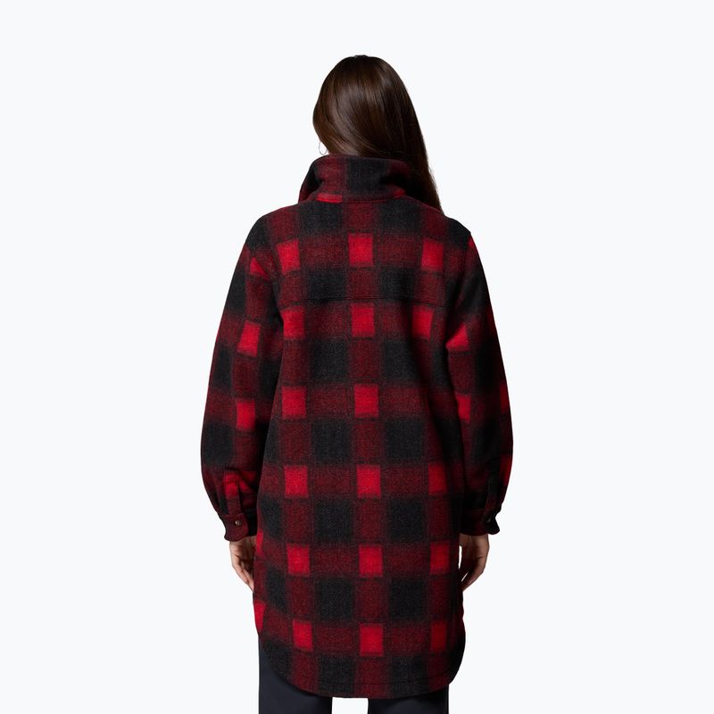 Жіноча сорочка Columbia Wildbest Venture Long Fleece Coat mountain red blurred ombre 3