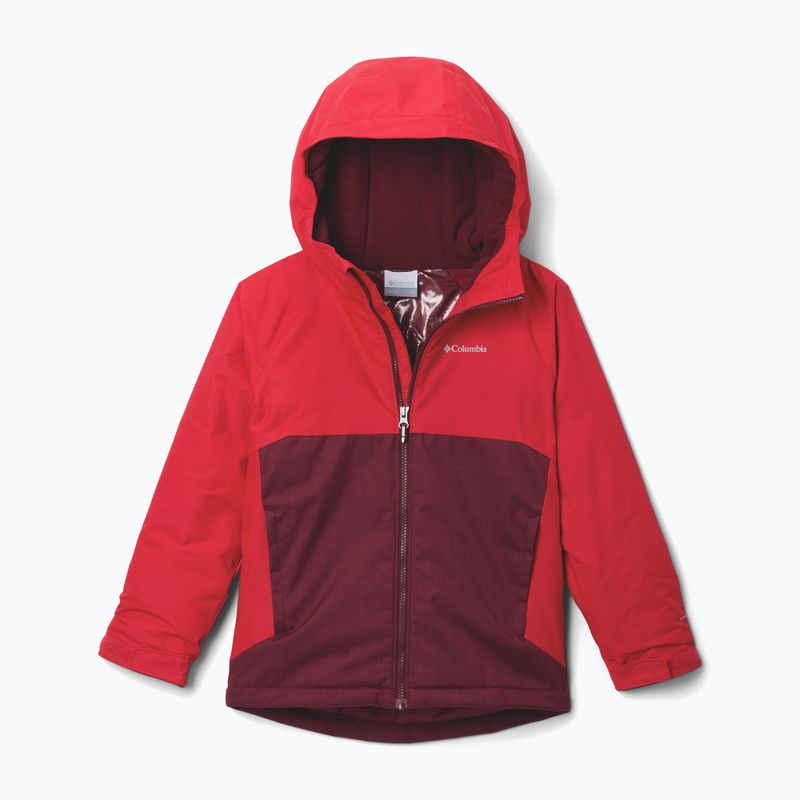 Дитяча лижна куртка Columbia Alpine Action III Rich Wine melange/mountain red
