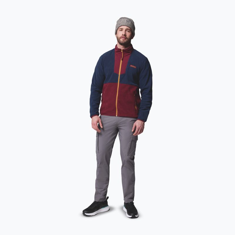Чоловіча флісова куртка Columbia Sequoia Grove FZ Fleece rich wine/collegiate navy 2