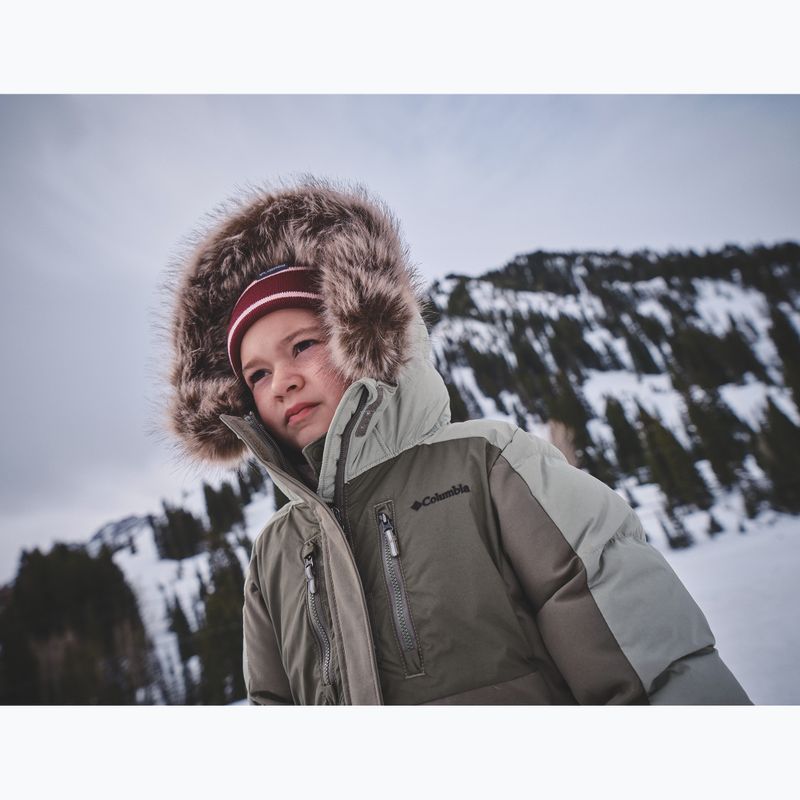 Куртка утеплена дитяча Columbia Girl's Marquam Peak Fusion II stone green/safari 9