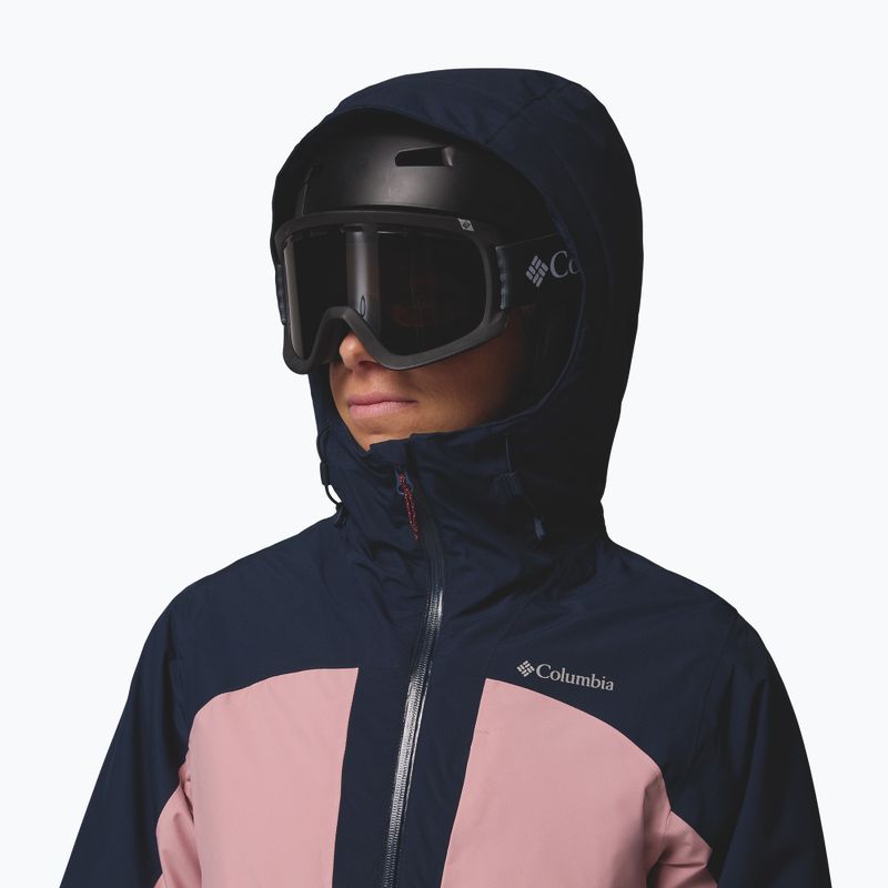 Żіноча лижна куртка Columbia Liftline eraser pink/collegiate navy/rich wine 5