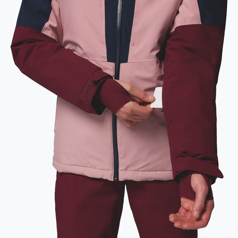 Żіноча лижна куртка Columbia Liftline eraser pink/collegiate navy/rich wine 10