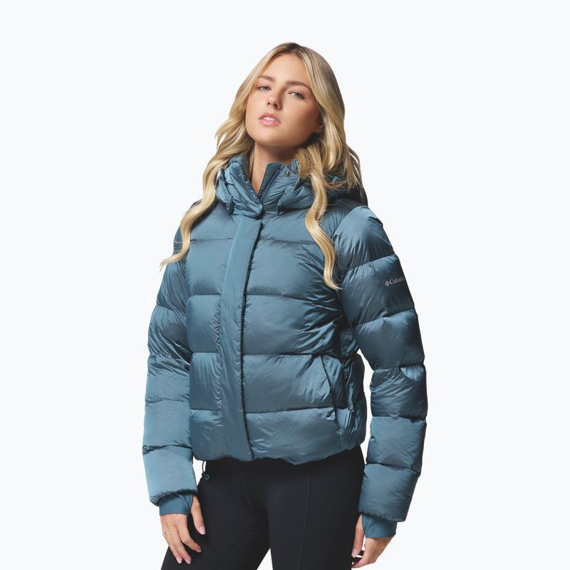 Жіноча пухова куртка Columbia Amaze Puff Hooded Everblue High Shine 4