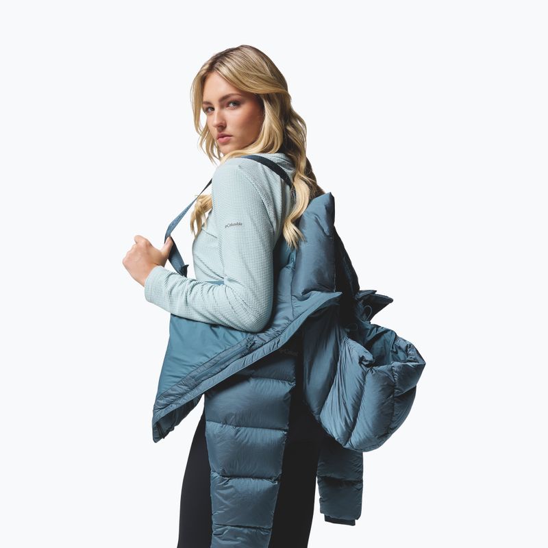 Жіноча пухова куртка Columbia Amaze Puff Hooded Everblue High Shine 11
