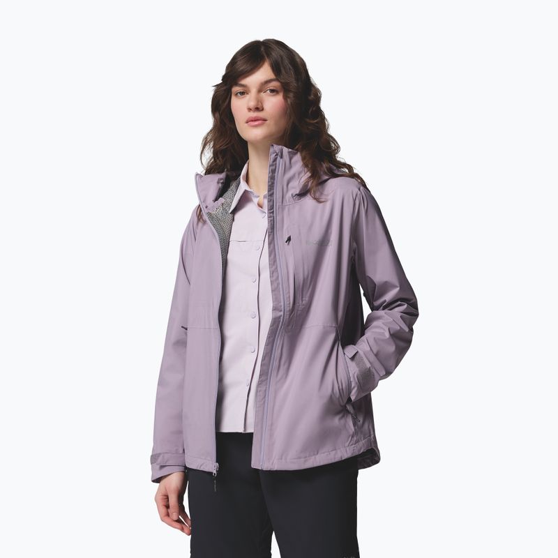 Жіноча дощова куртка Columbia OmniTech AmpliDry II shale purple 5