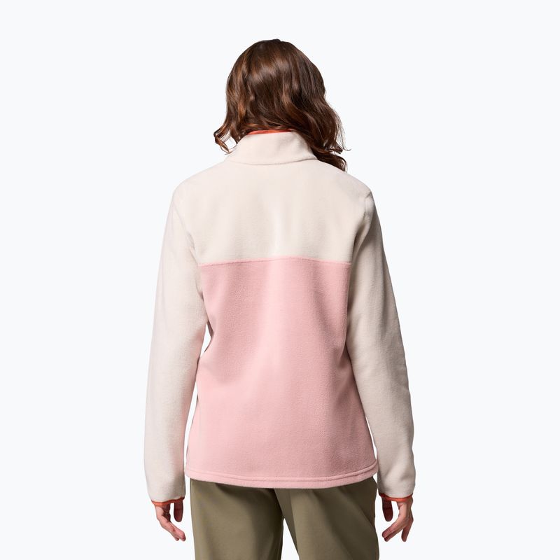 Жіноча толстовка Columbia Benton Springs 1/2 Snap eraser pink/dark stone/tuscan 3
