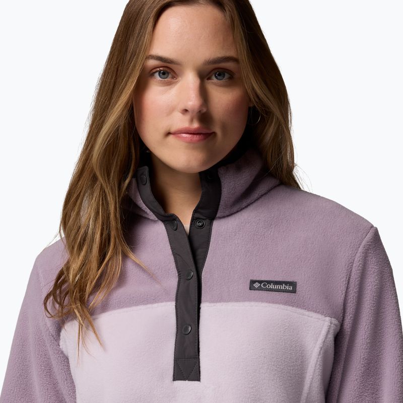 Жіноча толстовка Columbia Benton Springs 1/2 Snap lavender pearl/shale purple/shark 5
