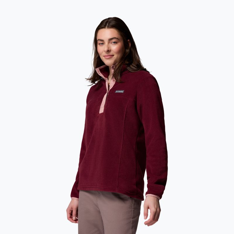 Жіноча кофта Columbia Benton Springs 1/2 Snap rich wine/eraser pink 4