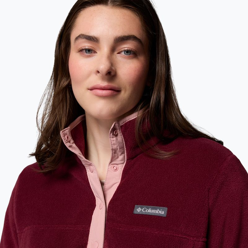 Жіноча кофта Columbia Benton Springs 1/2 Snap rich wine/eraser pink 5