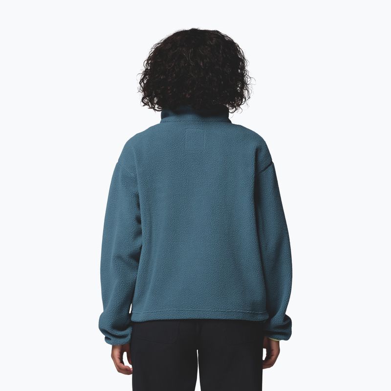 Кофта флісова жіноча Columbia Helvetia II Cropped Half Snap Fleece everblue/crushed blue/citron haze 3