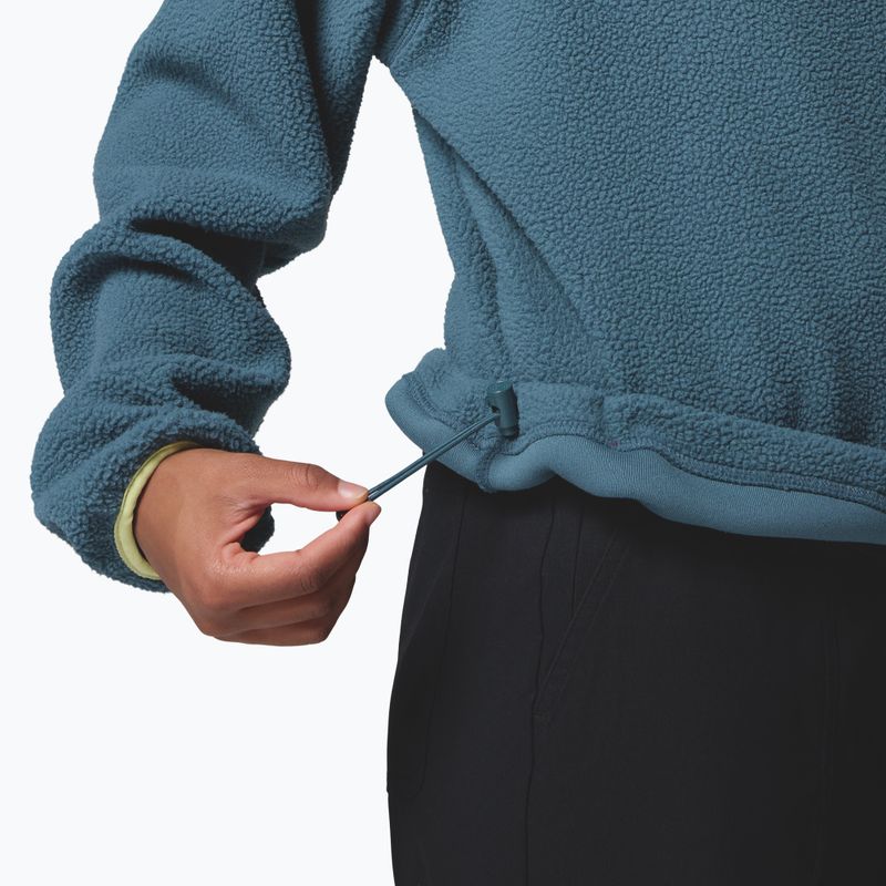 Жіноча флісова кофта Columbia Helvetia II Cropped Half Snap Fleece everblue/crushed blue/citron haze 6