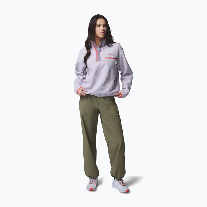 Кофта флісова жіноча Columbia Helvetia II Cropped Half Snap Fleece lavender pearl/shale purple/zing 2