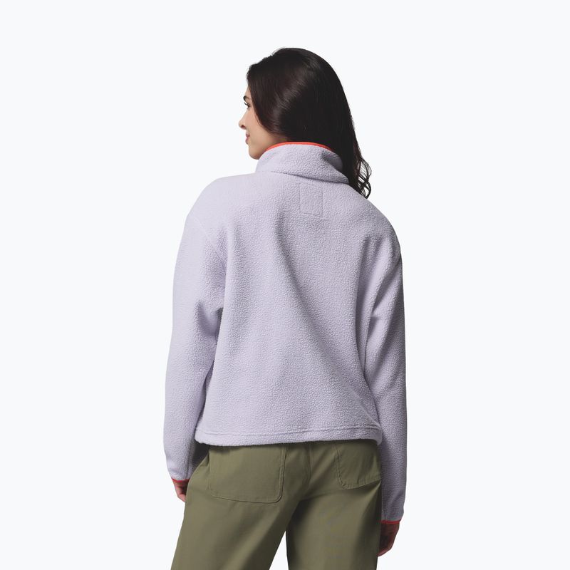 Кофта флісова жіноча Columbia Helvetia II Cropped Half Snap Fleece lavender pearl/shale purple/zing 3