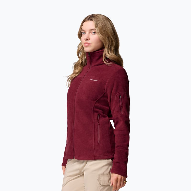 Кофта флісова жіноча Columbia Fast Trek II rich wine 4