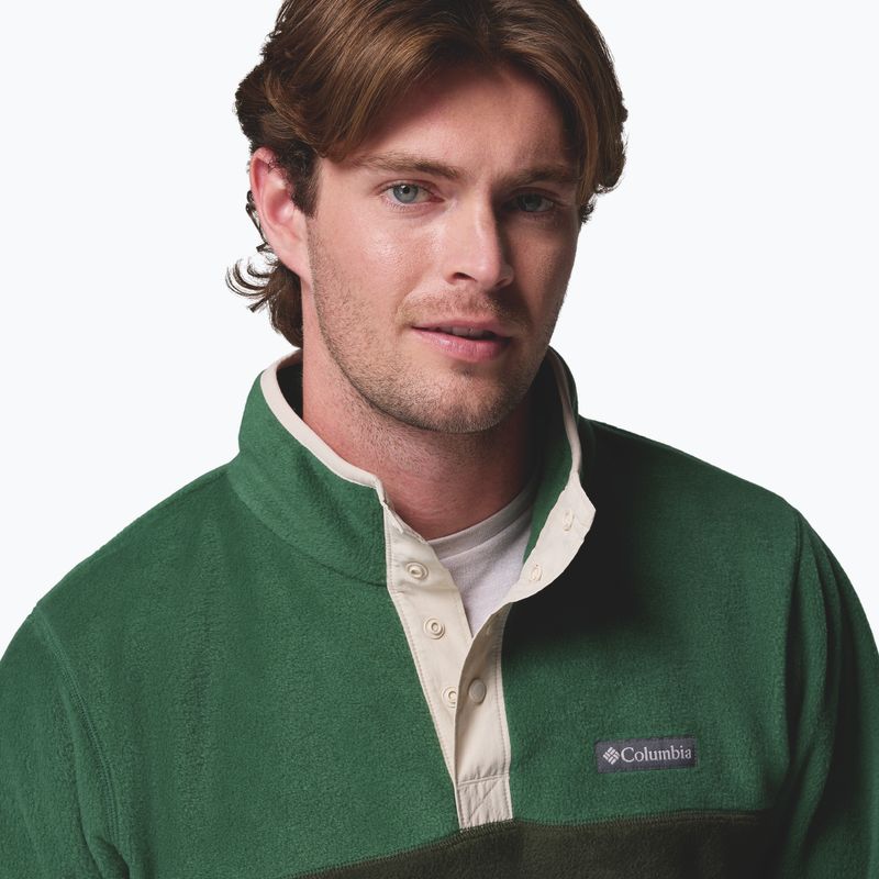 Чоловіча флісова кофта Columbia Steens Mountain Half Snap II Greenscape/Rainforest 5