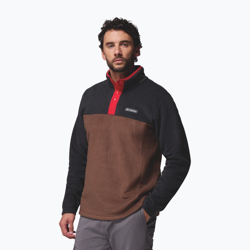 Чоловіча толстовка Columbia Steens Mountain Half Snap II tobacco/black/mtn red 4