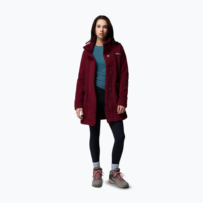 Жіноча флісова куртка Columbia Panorama Long rich wine 2