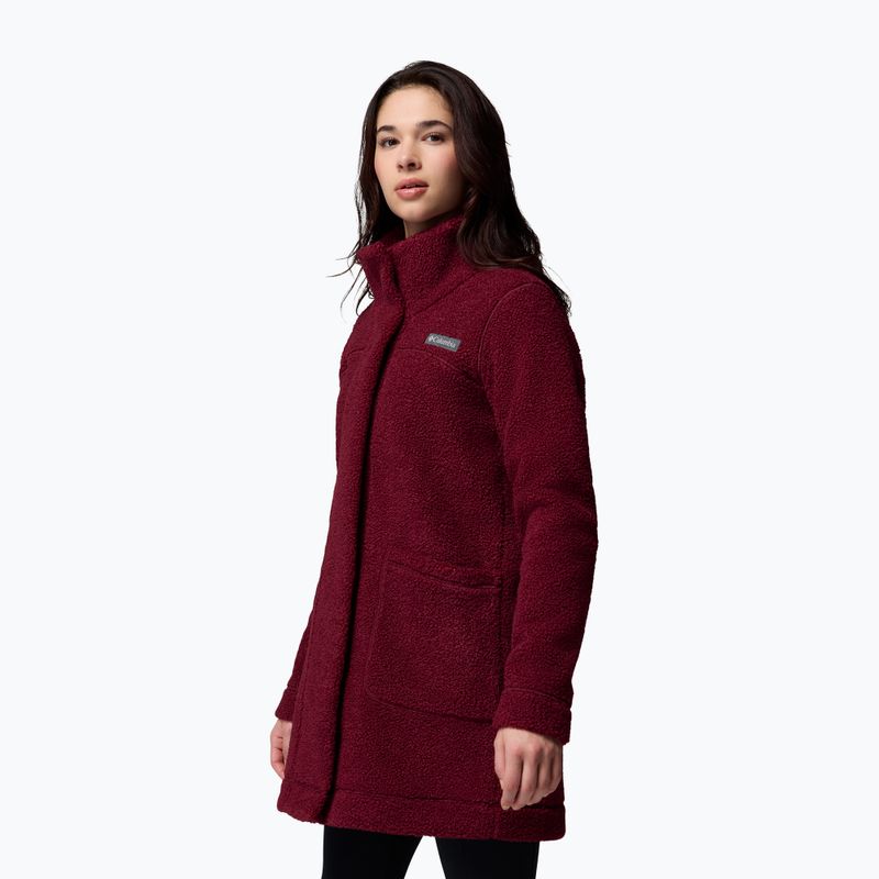 Жіноча флісова куртка Columbia Panorama Long rich wine 4