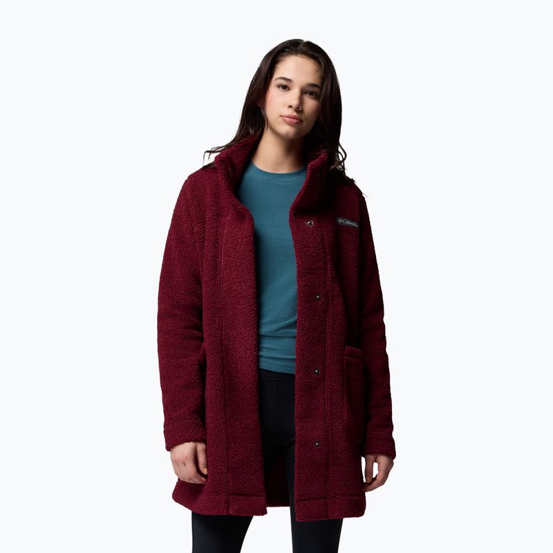 Жіноча флісова куртка Columbia Panorama Long rich wine 5