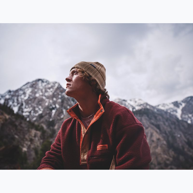 Чоловіча флісова кофта Columbia Helvetia II Half Snap Fleece rich wine 8