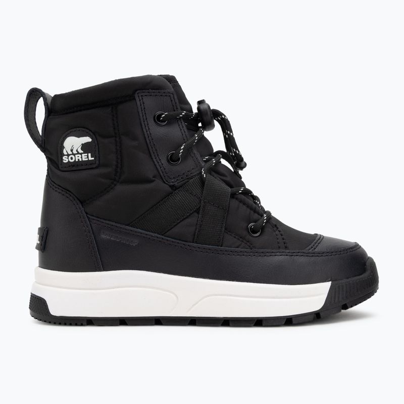 Черевики зимові дитячі Sorel Youth Whitney Mid Wp black/sea salt 2