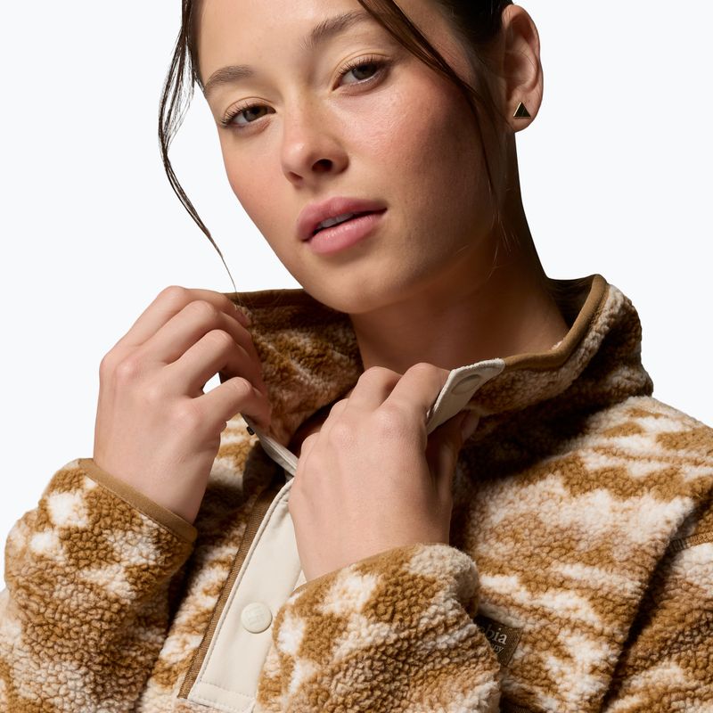 Кофта флісова жіноча Columbia Helvetia II Printed Cropped Half Snap delta/retrotree 5