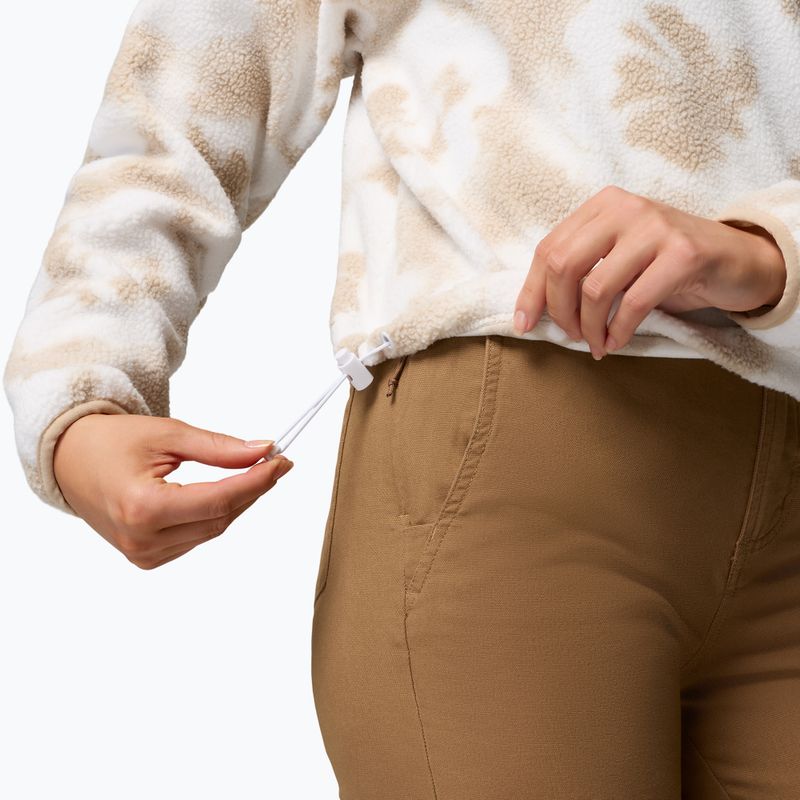 Кофта флісова жіноча Columbia Helvetia II Printed Cropped Half Snap seasalt/sprayflower 6