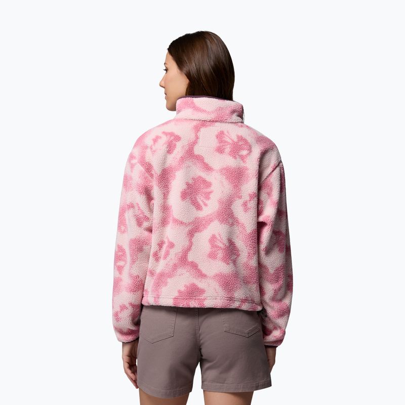 Кофта флісова жіноча Columbia Helvetia II Printed Cropped Half Snap rosette/sprayflower 3