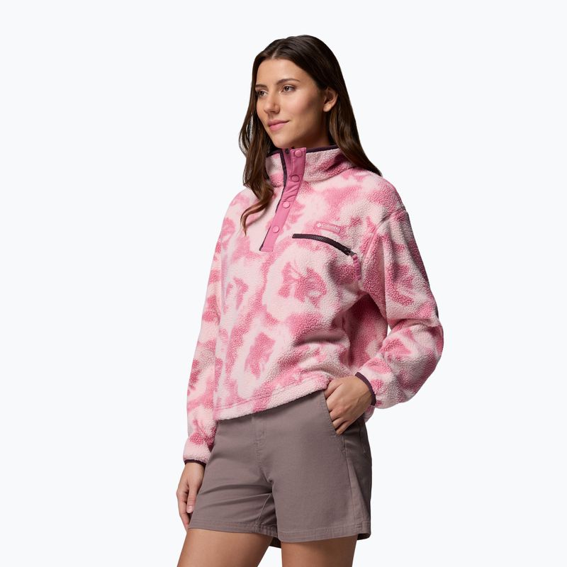 Кофта флісова жіноча Columbia Helvetia II Printed Cropped Half Snap rosette/sprayflower 4