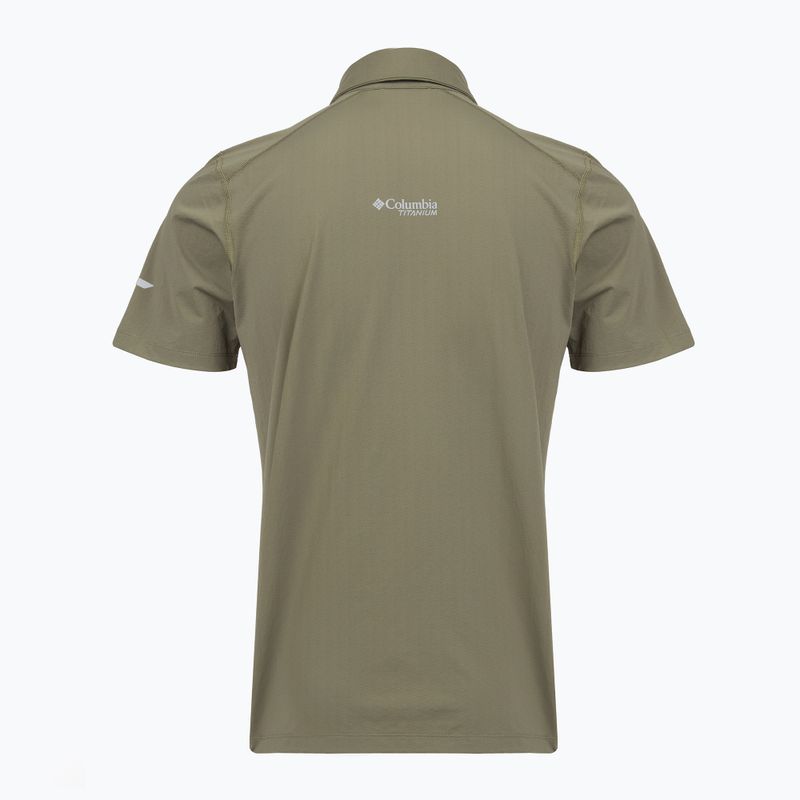 Чоловіча футболка Columbia Diamond Peak Pro Polo stone green 2